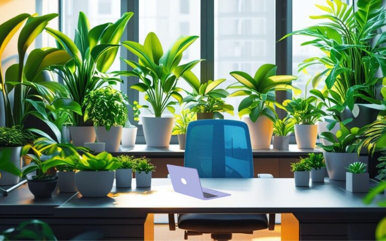 Office Air Quality Improvement with Plants