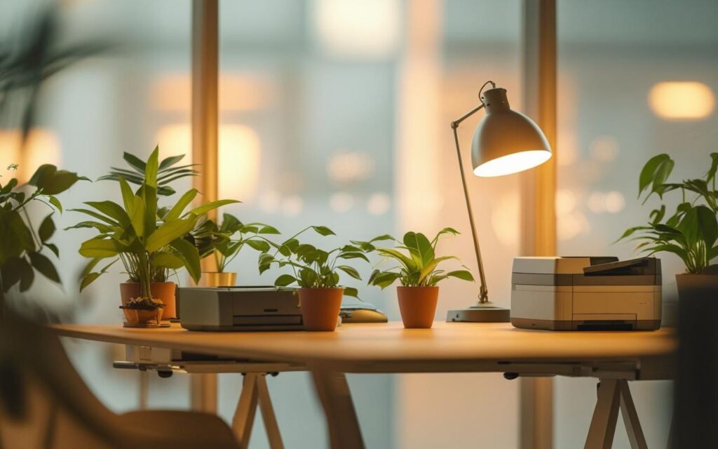 Strategic Placement of Office Plants