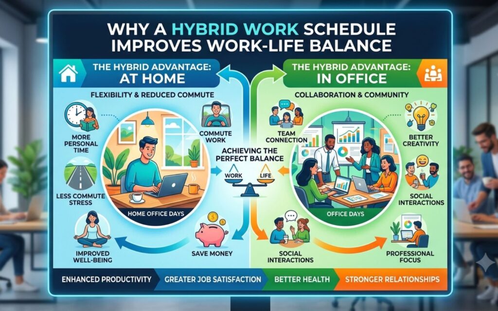 Why A Hybrid Work Schedule Improves Work Life Balance