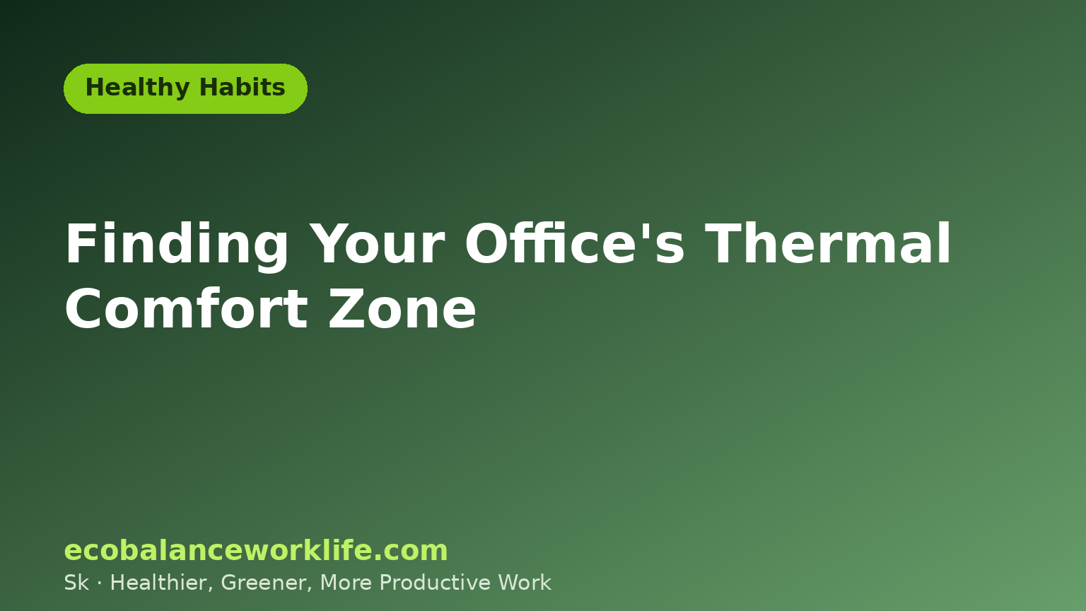 Illustration representing office thermal comfort and finding the right workplace temperature
